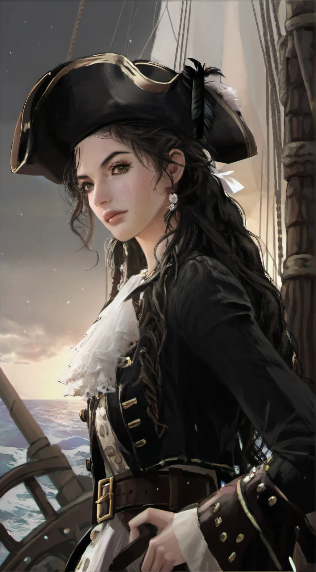 ai character: Cecilia Tide background