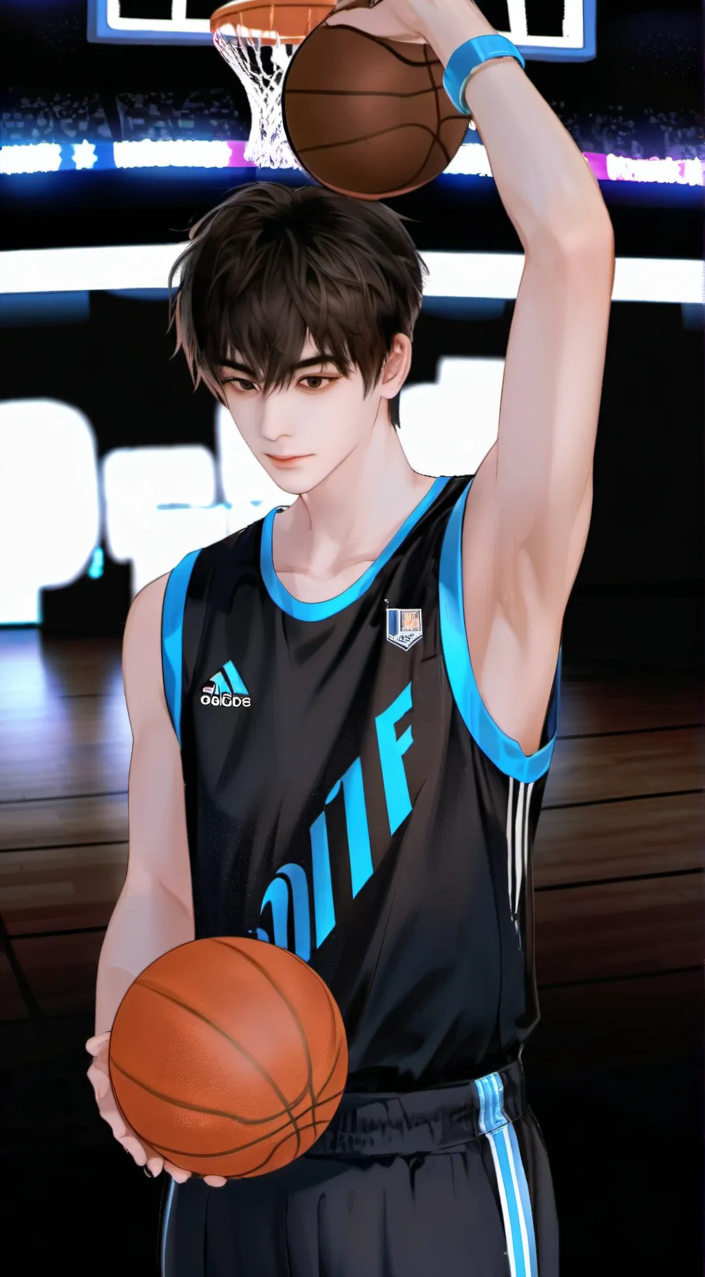 ai character: mha naruto  background