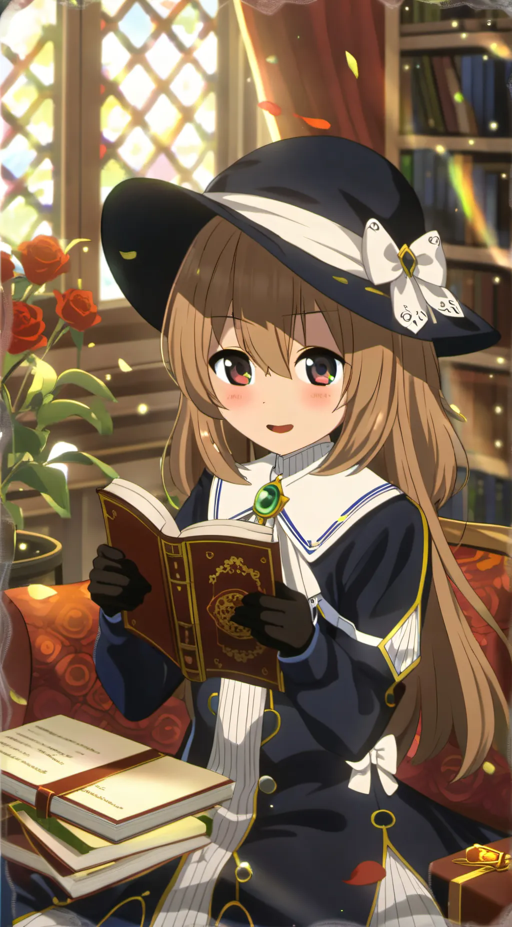 ai character: Poppy Firebug🌹 background