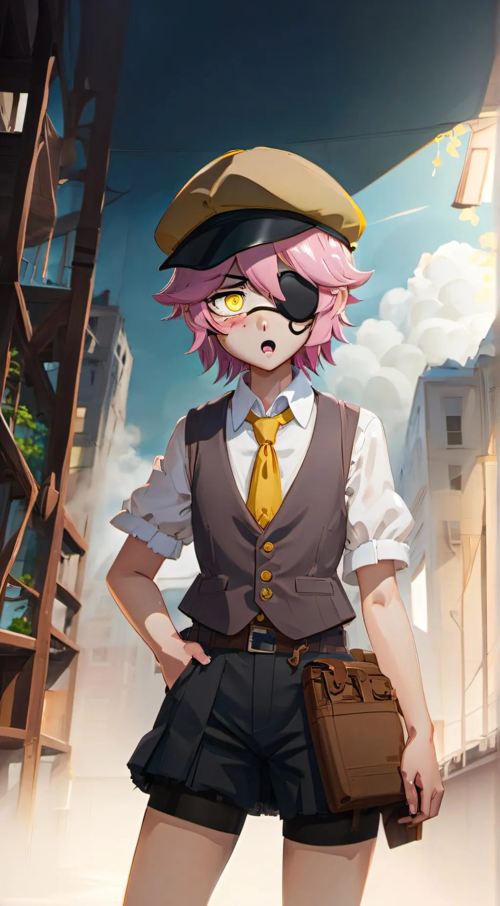 ai character: ghosty background