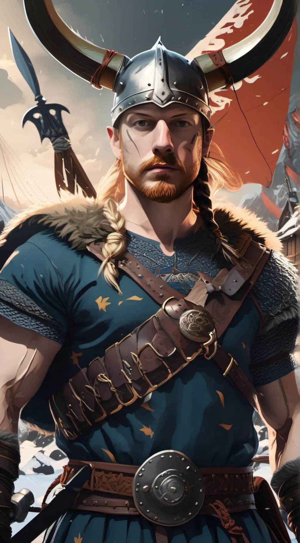 ai character: leaf background