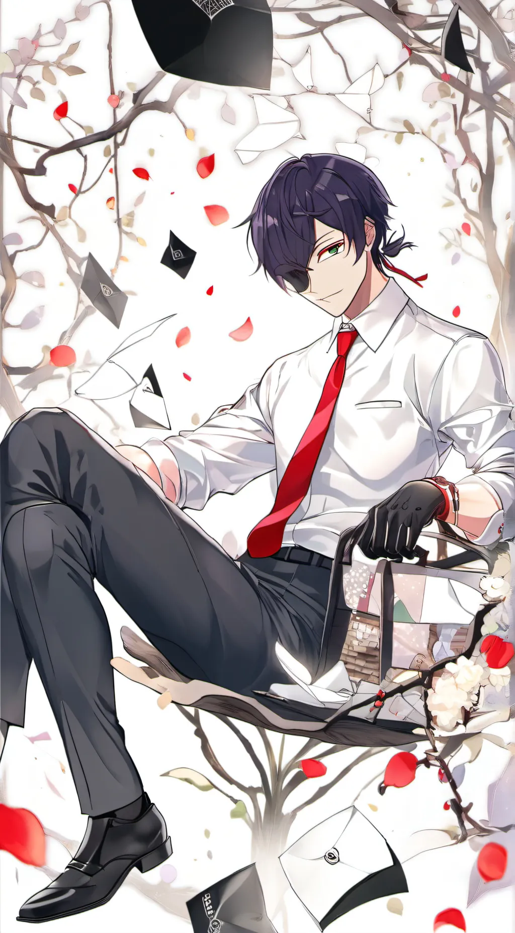 ai character: tv man background