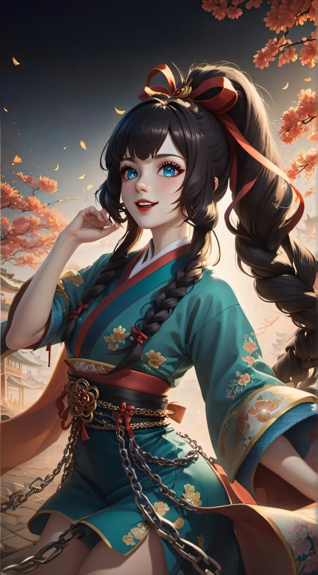 ai character: Aurora  background