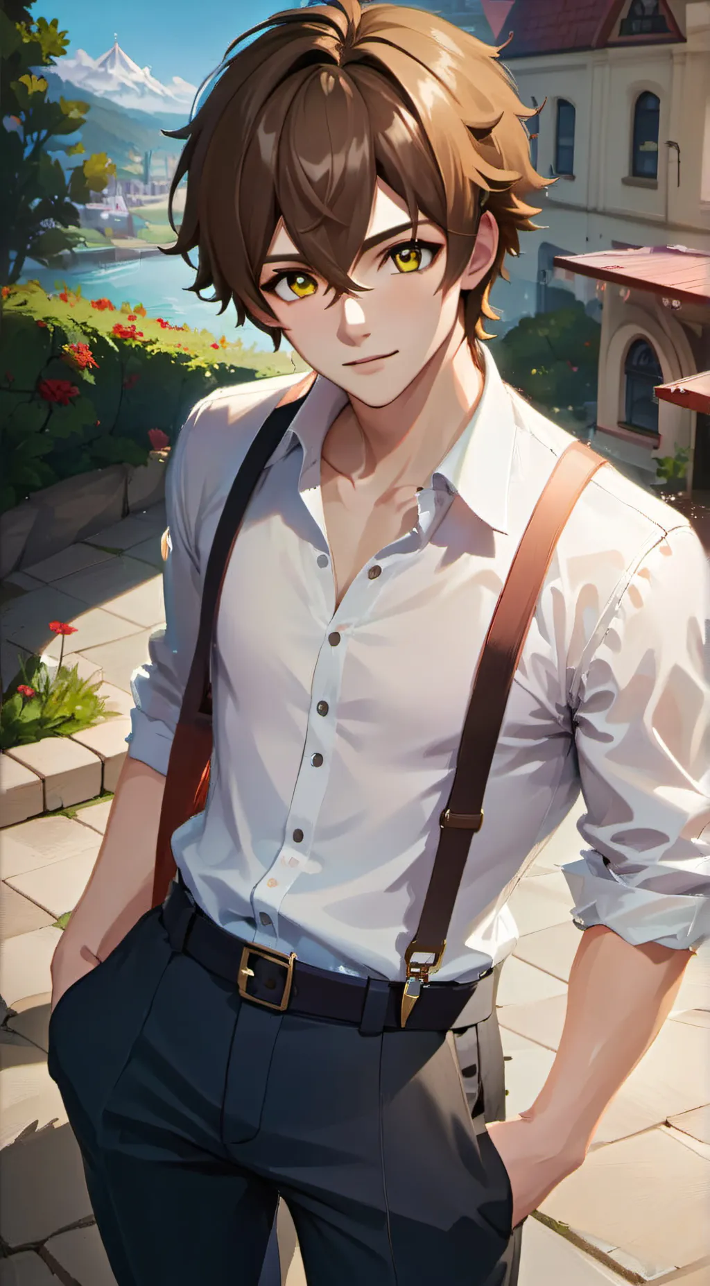 ai character: Andrew background