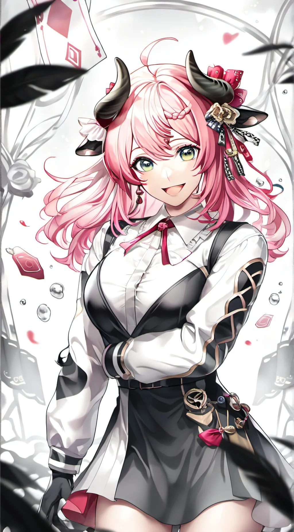 ai character: UWU cow  background