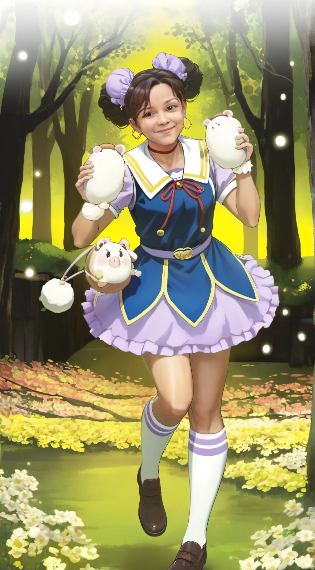 ai character: GLITTER SUNDAY  background