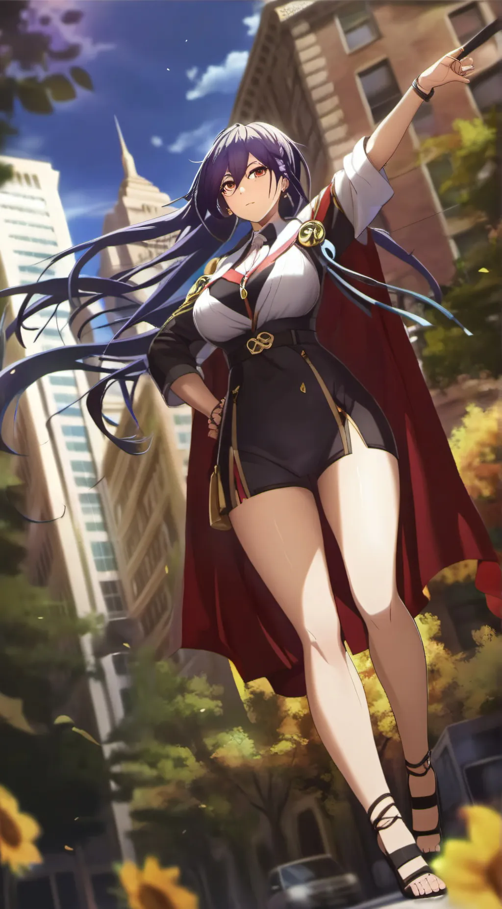 ai character: giantess ellie background