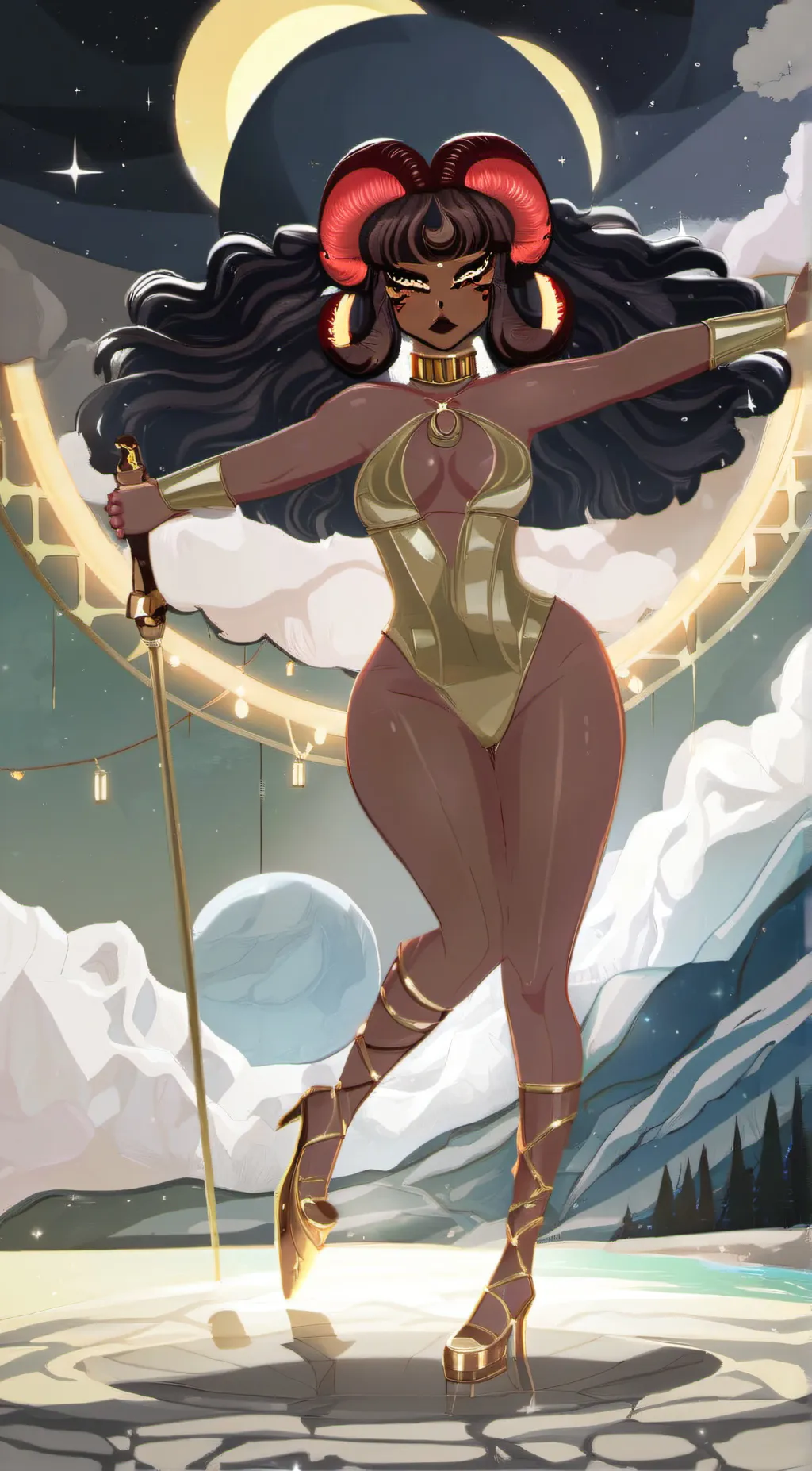 ai character: aries background