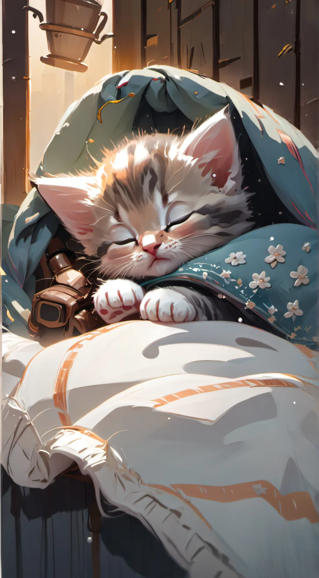 ai character: happier kitten background