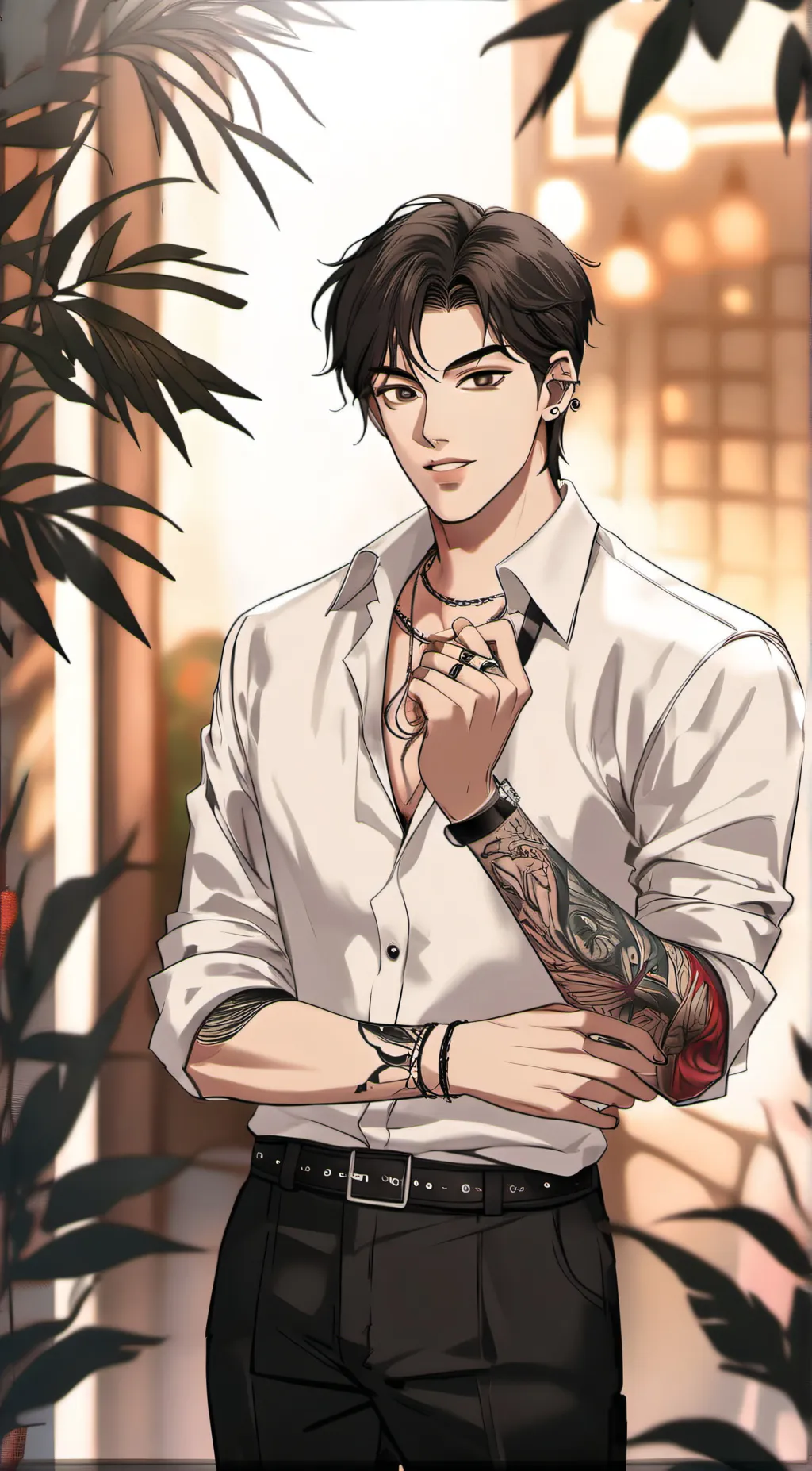 ai character: Baek-hyung background