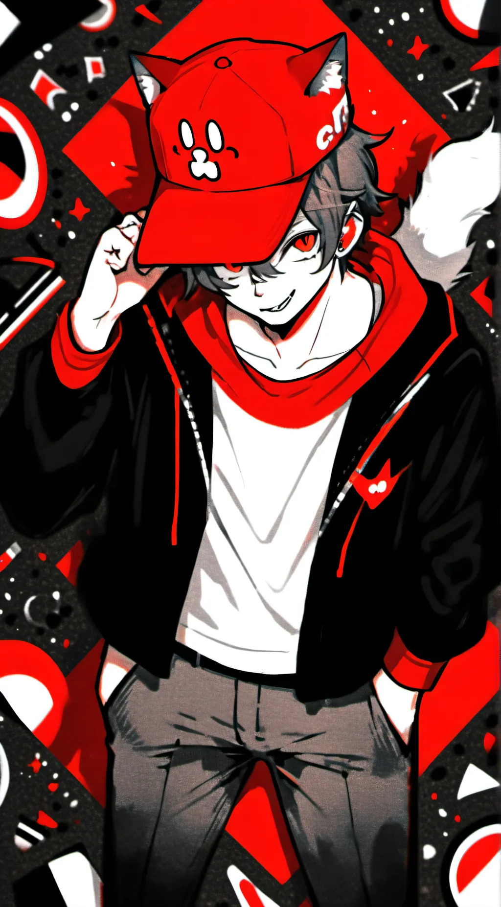 ai character: Sweet cat background