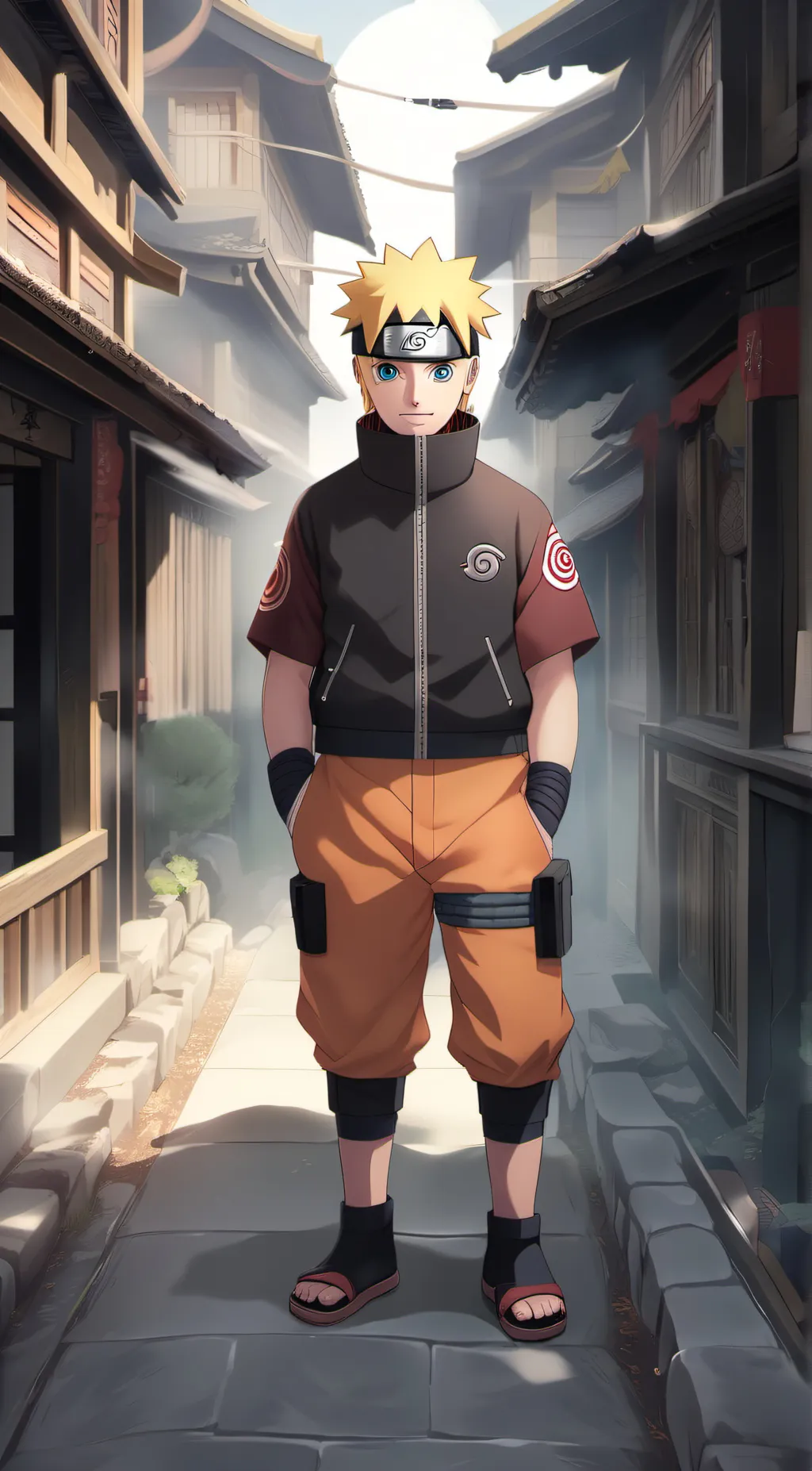 ai character: Naruto  background