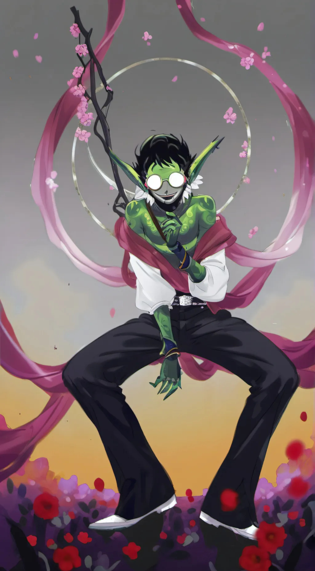 ai character: Gecko background