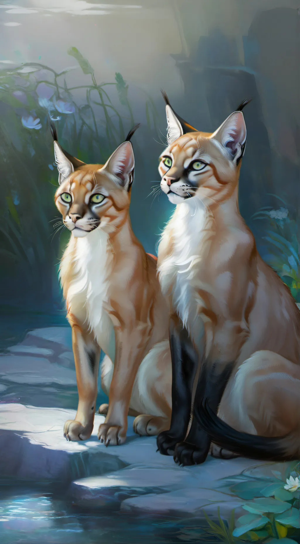 ai character: Caracal world (6) background