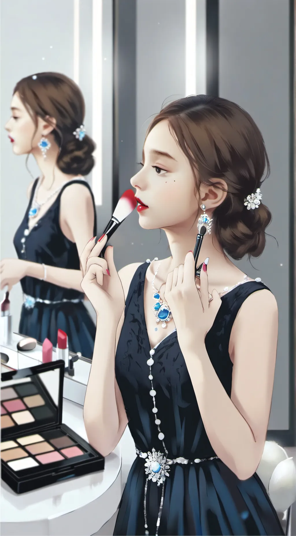 ai character: Sephora kid background