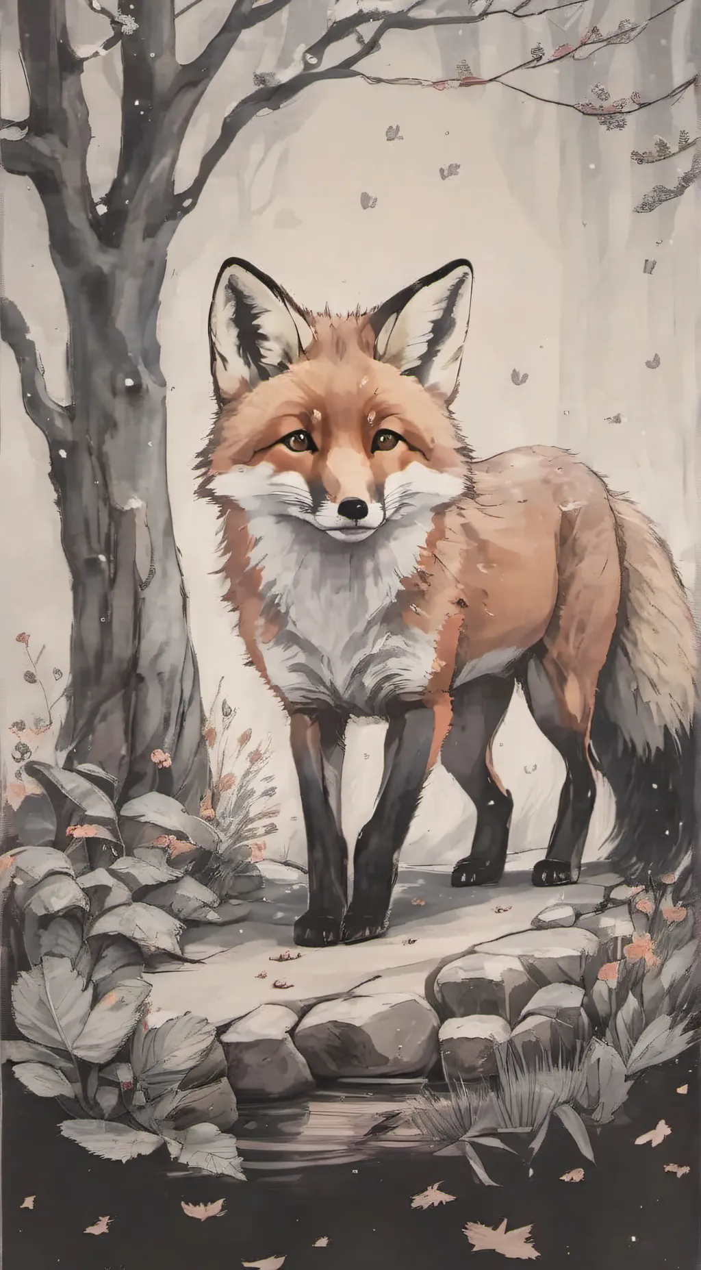 ai character: Fox background