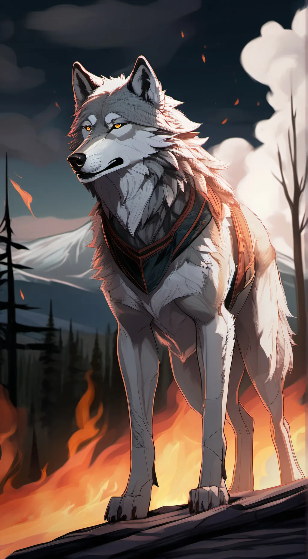 ai character: Ember background