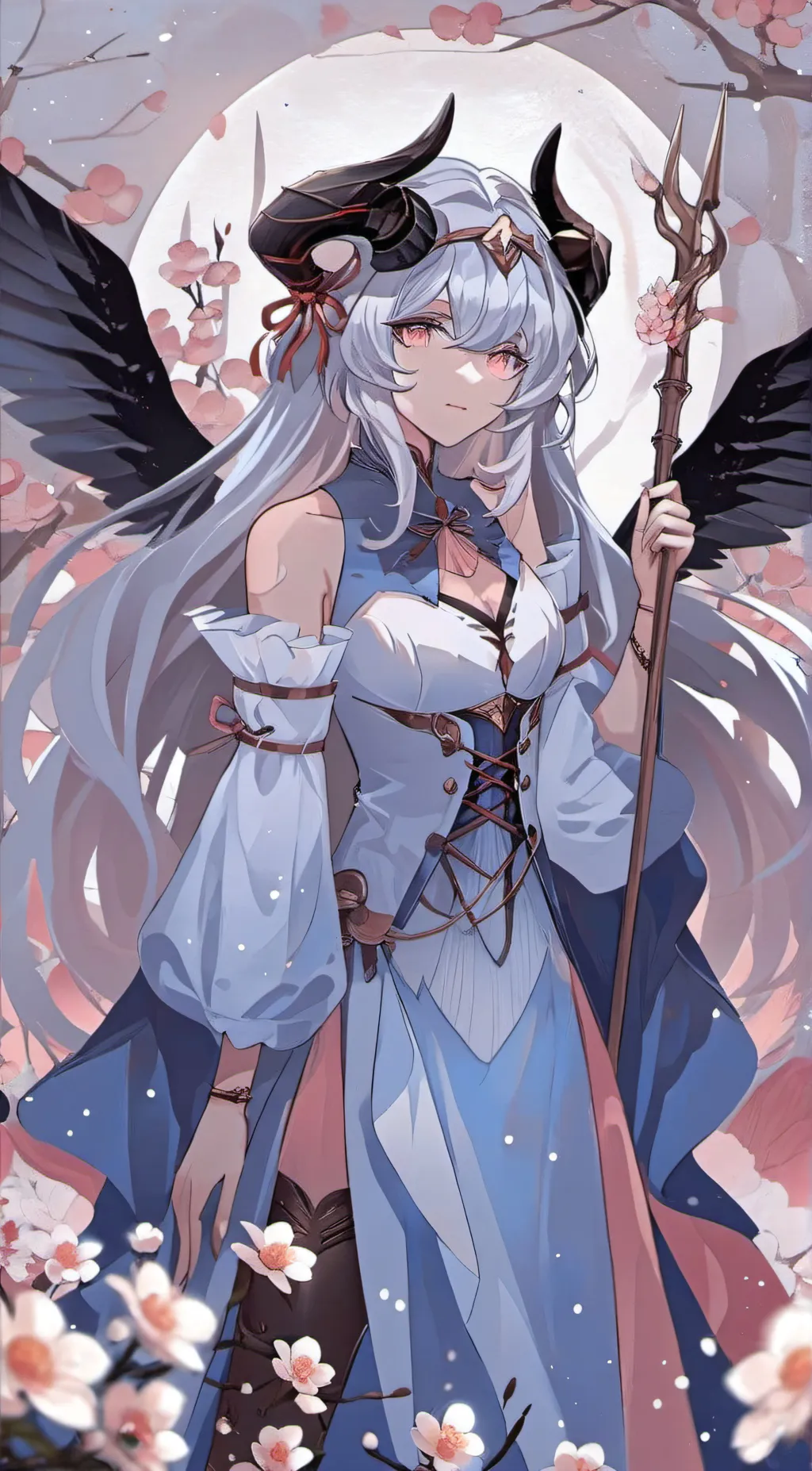 ai character: Luna background