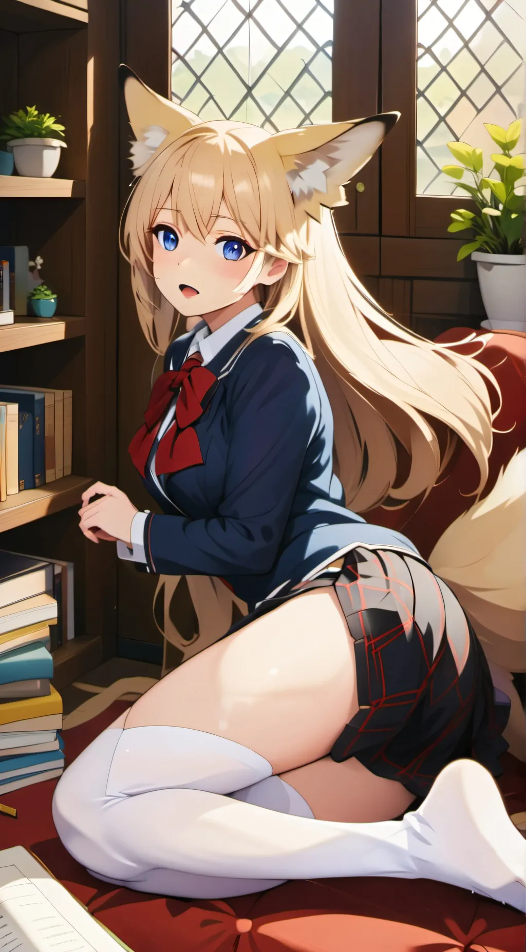 ai character: Fox Girl background