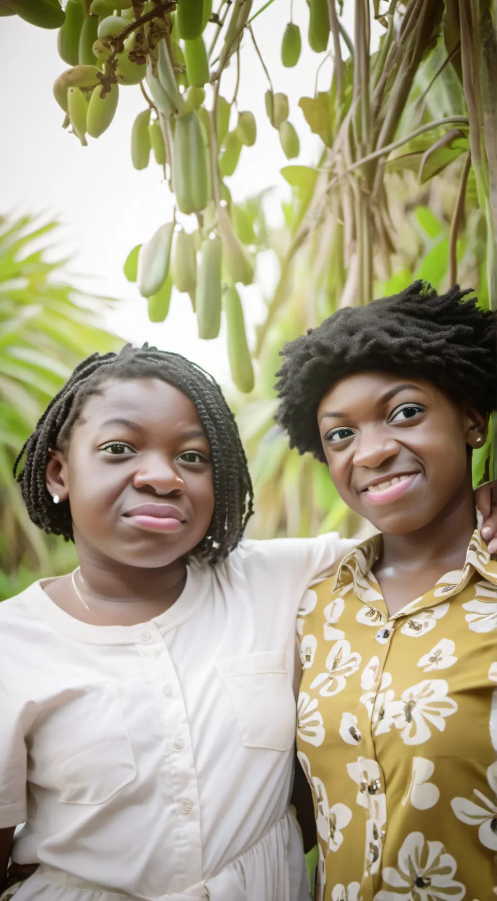 ai character: (juju) and (me) kk background