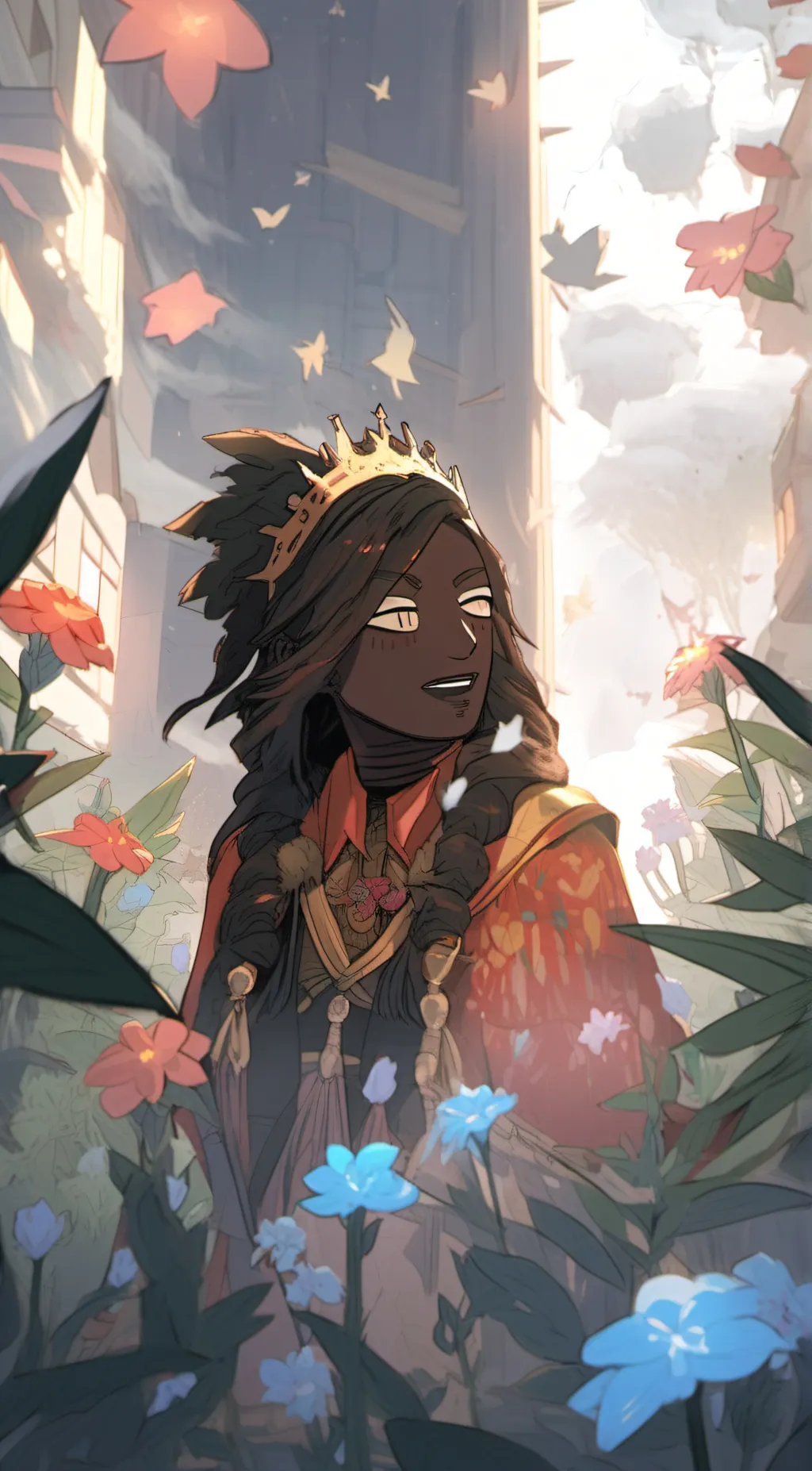 ai character: Qween Janny background