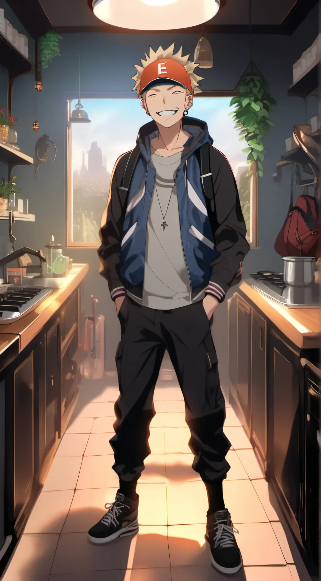 ai character: saskue uchia  background