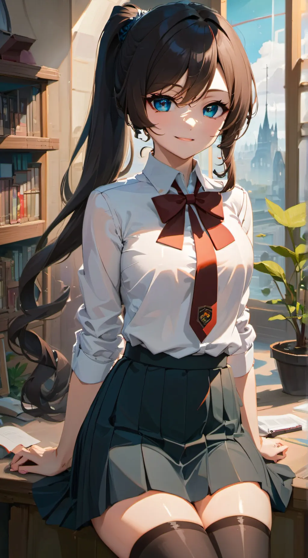 ai character: Ayano Aishi  background