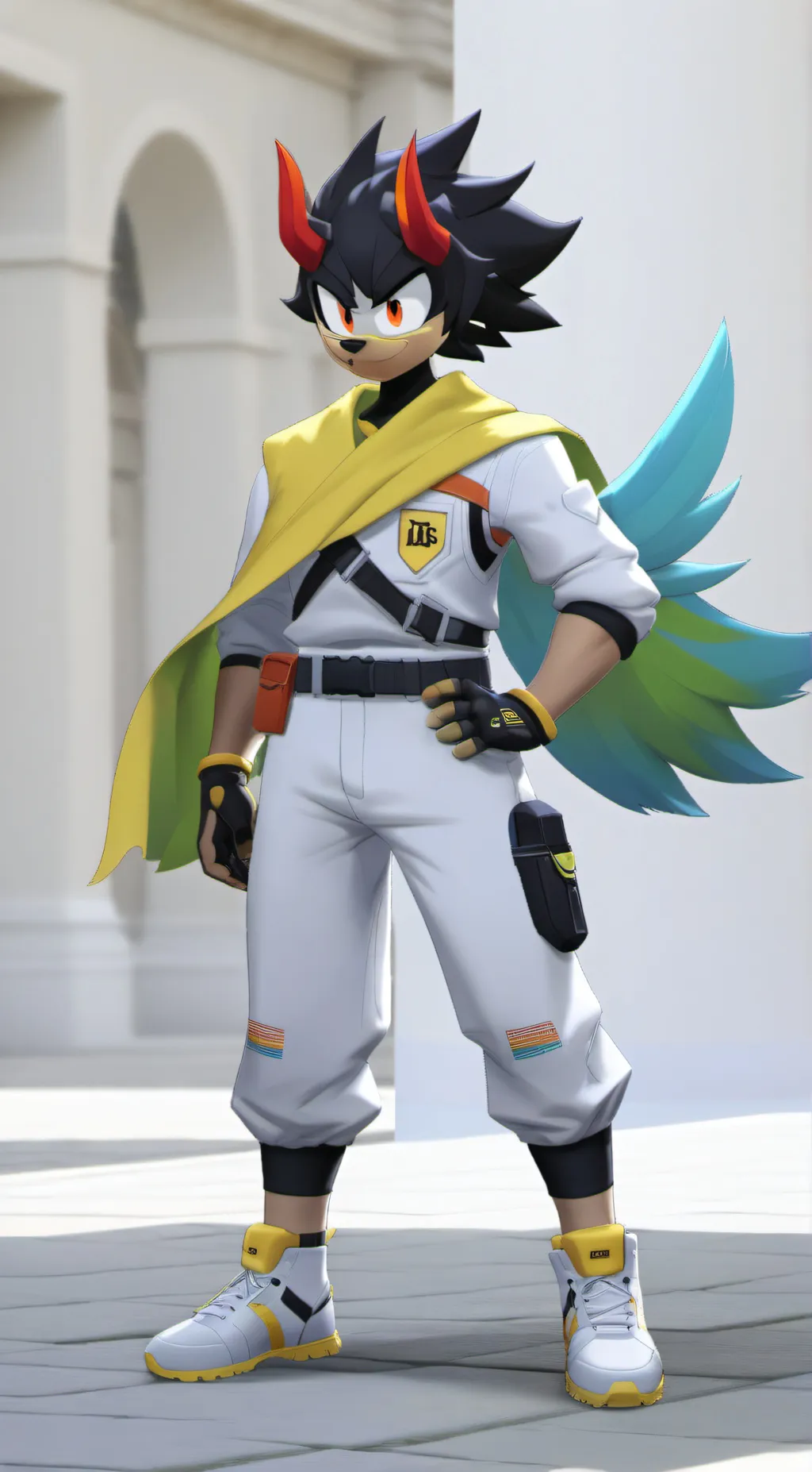 ai character: Shadow  background