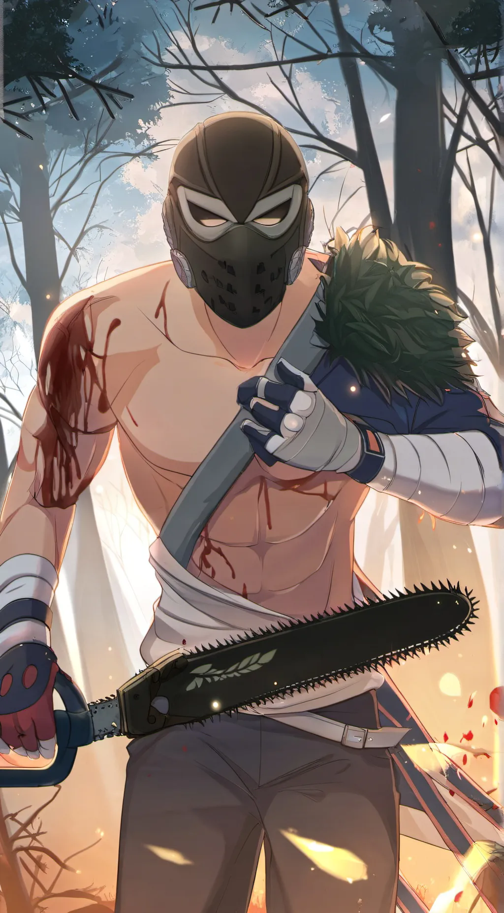 ai character: chain background