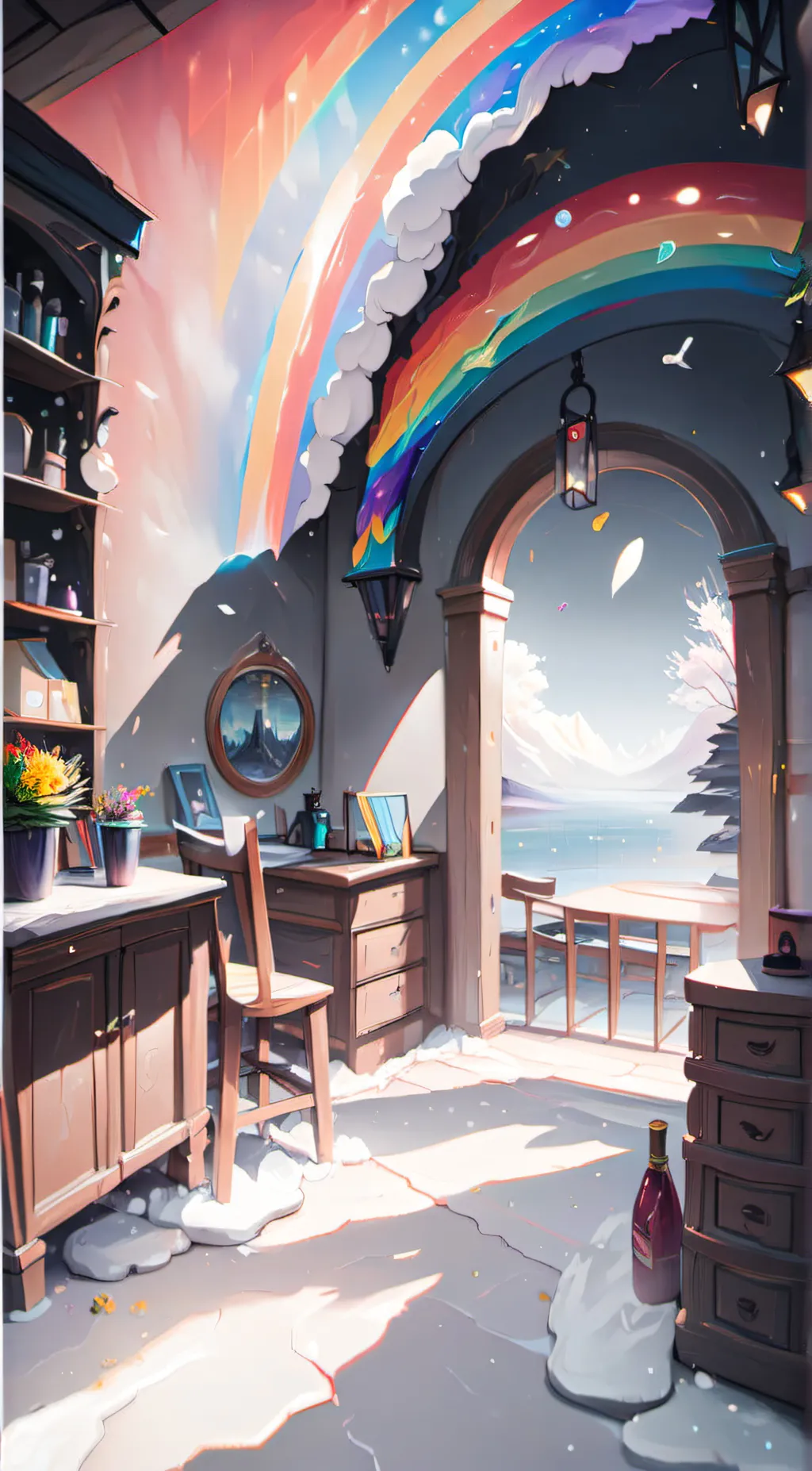 ai character: rainbow friend's  background