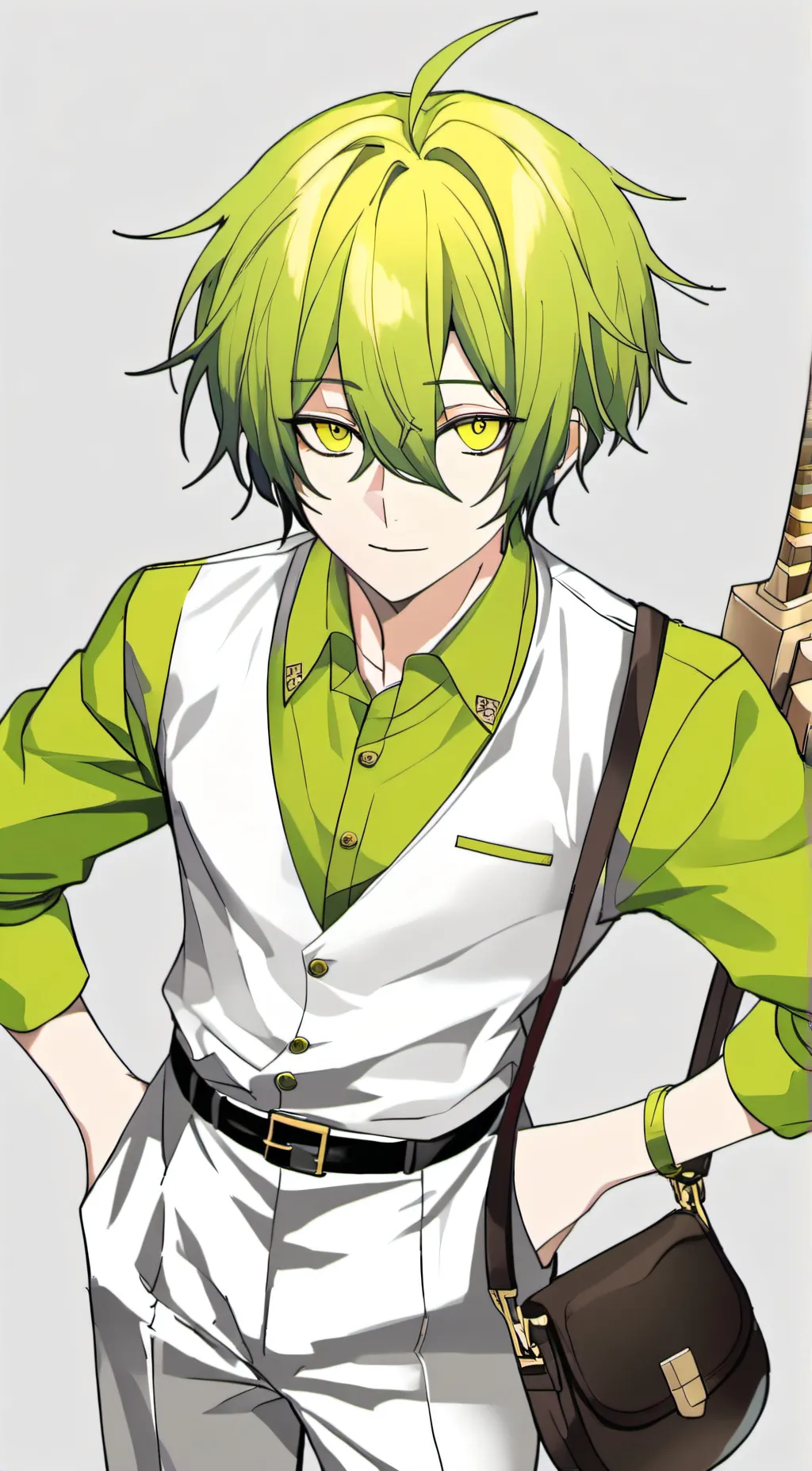 ai character: lime background