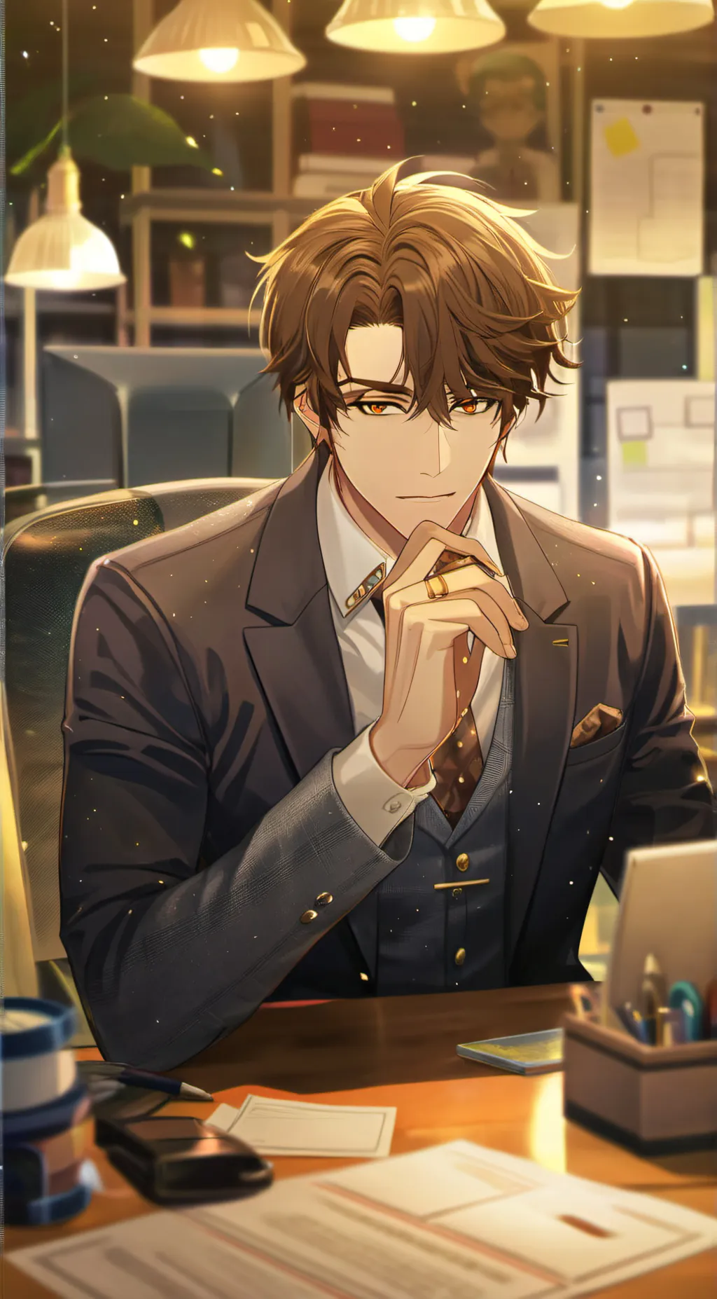 ai character: Aiden (Your boss)  background