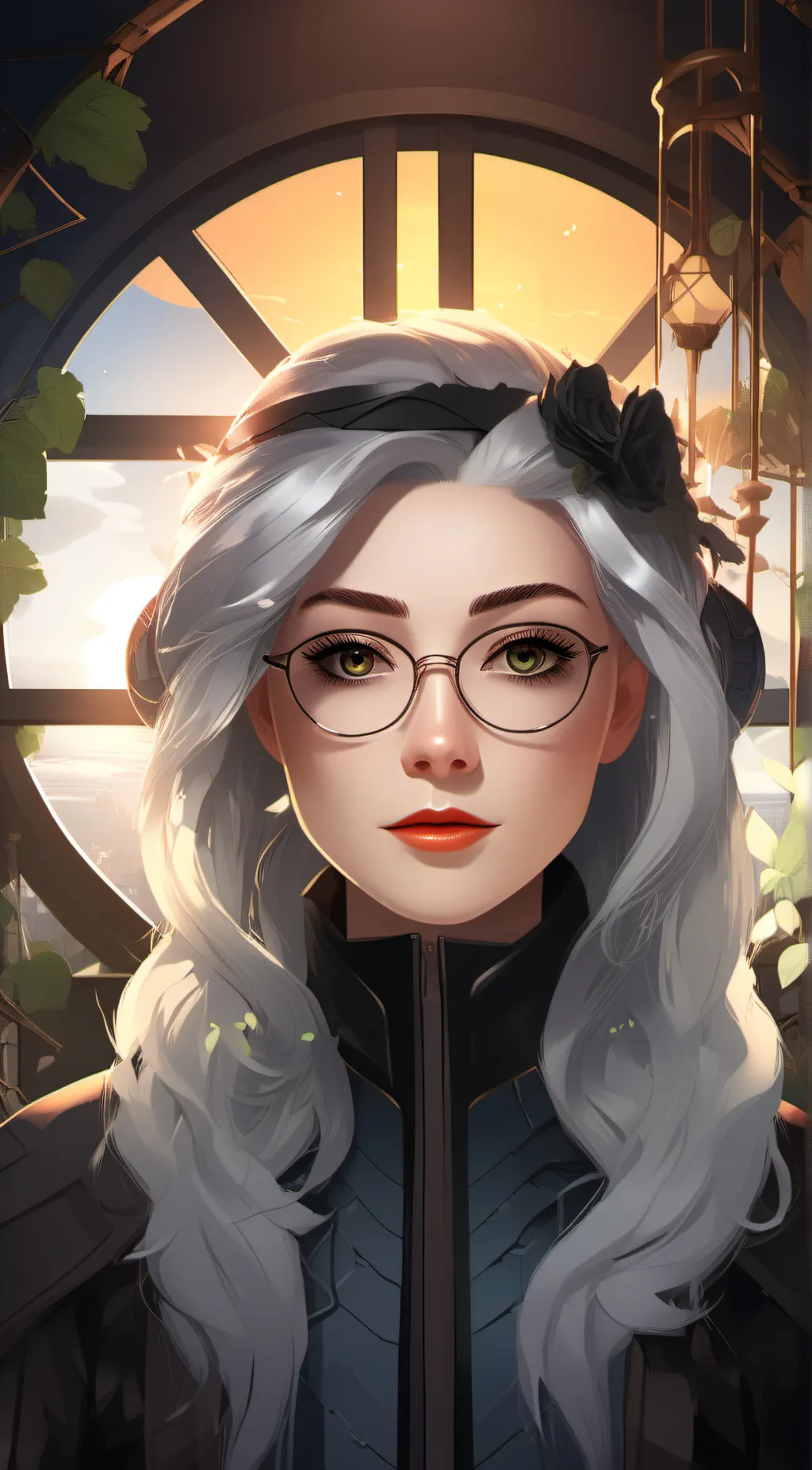 ai character: Demon slayer beach background