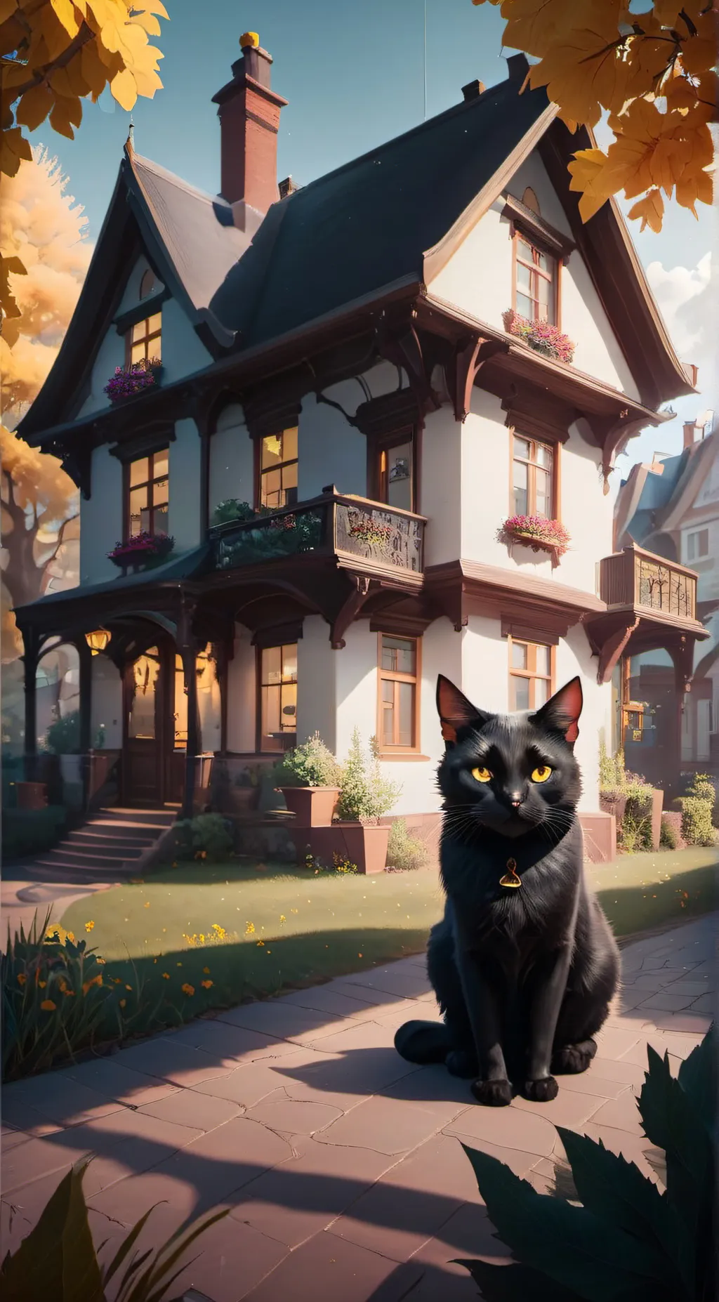 ai character: Hello background