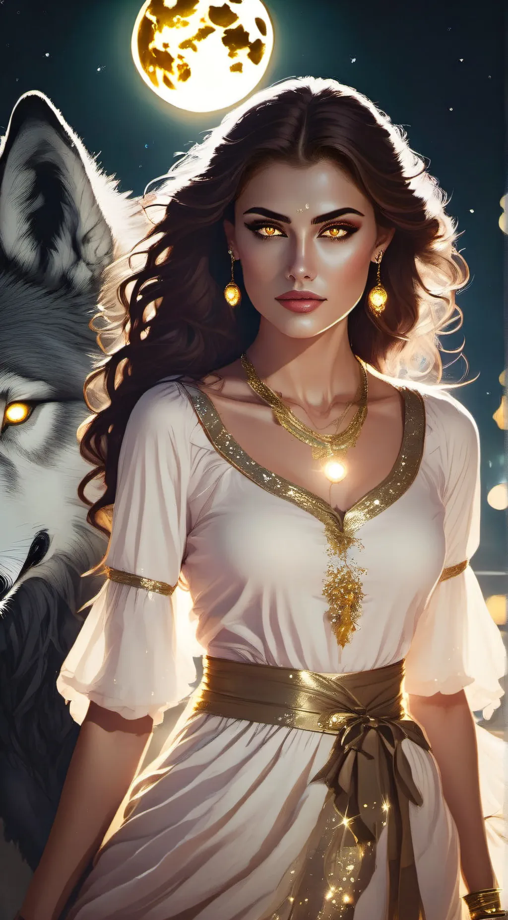 ai character: Andrea  background