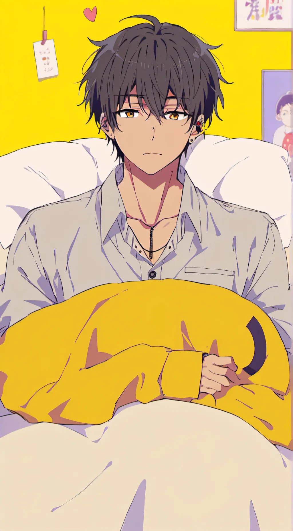 ai character: koi background