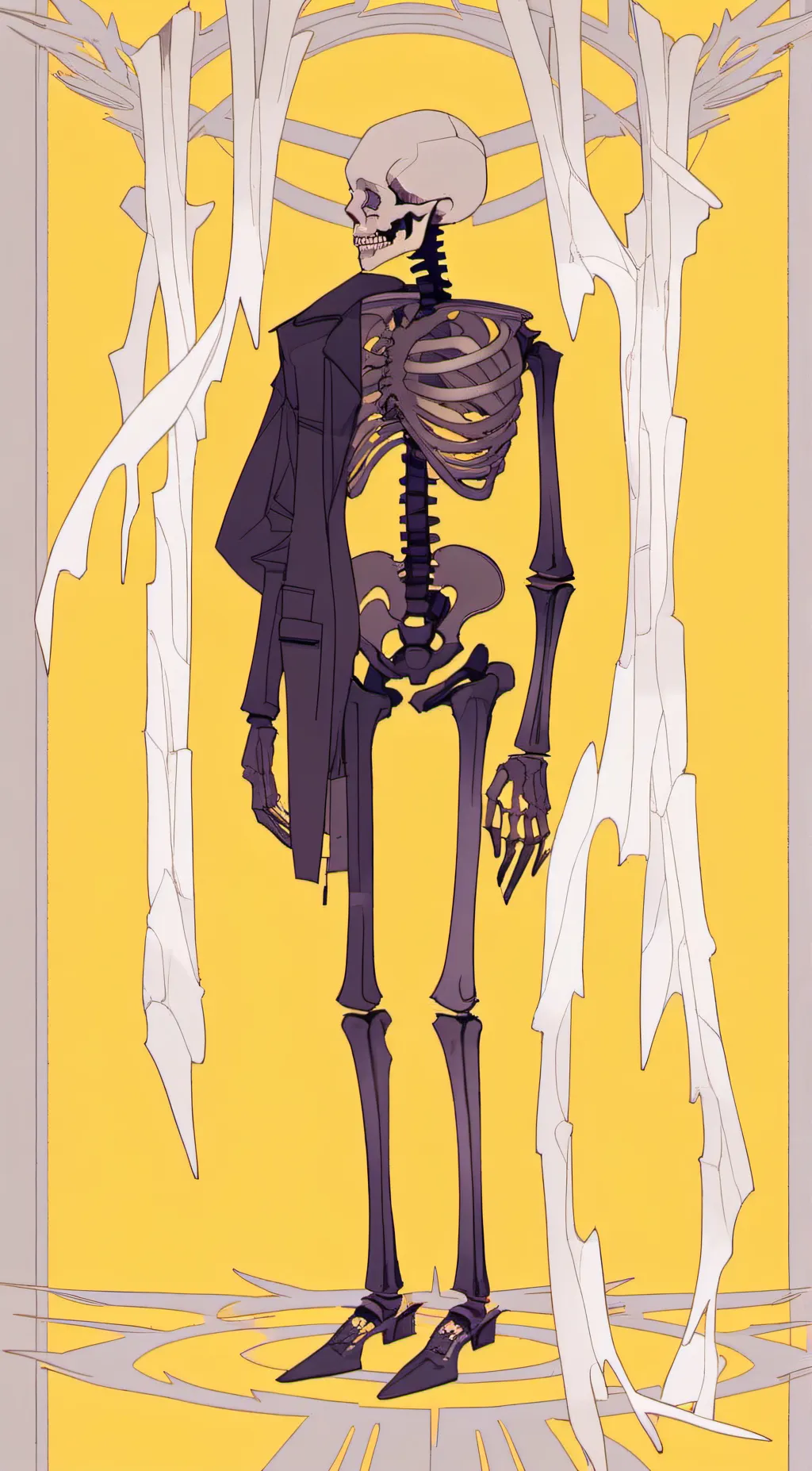 ai character: Wither skeleton  background