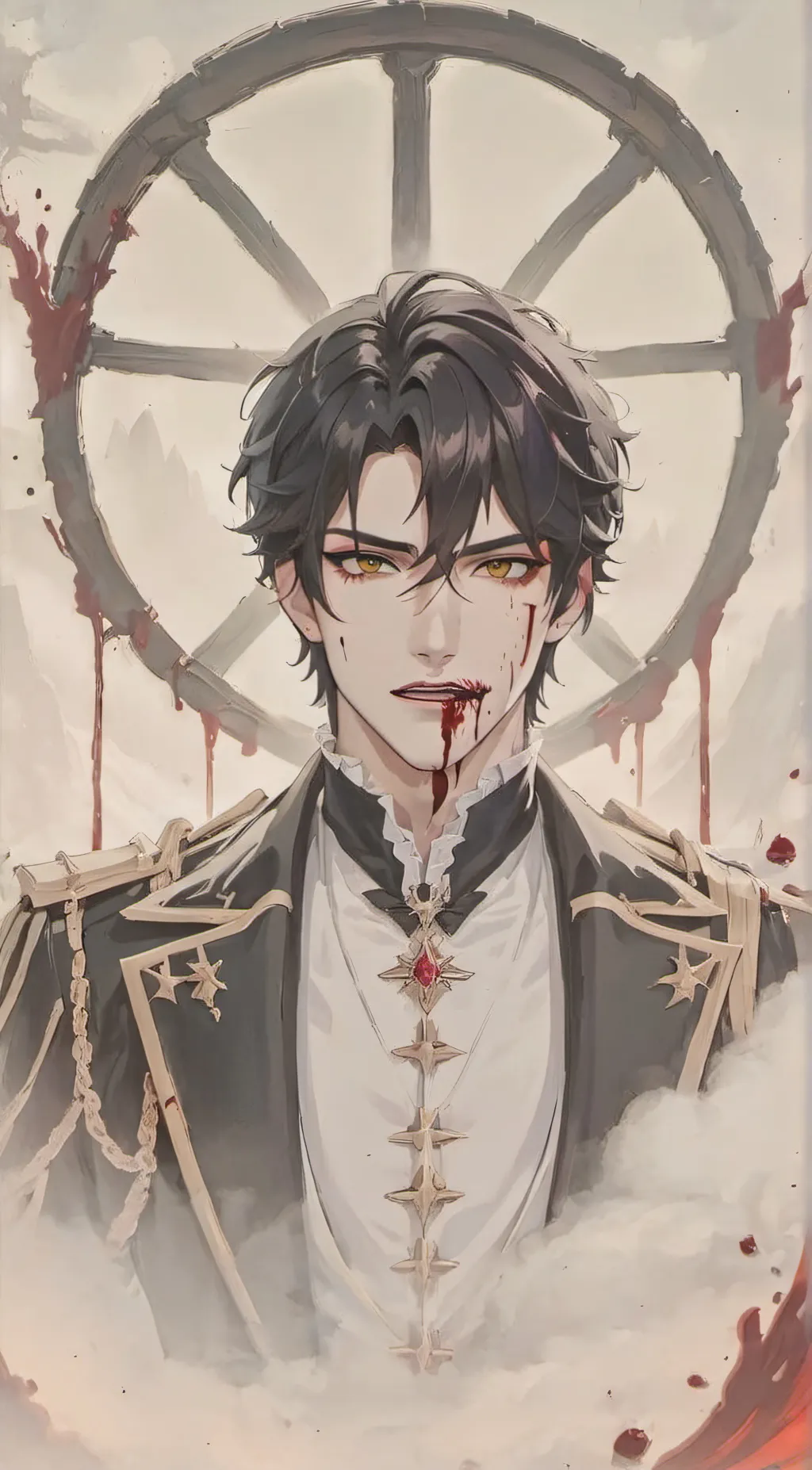 ai character: Vampire king Keith background