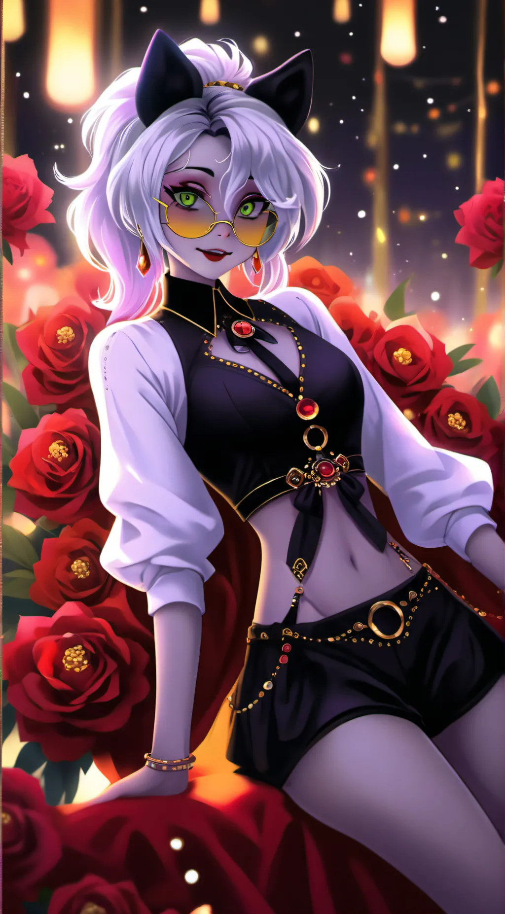 ai character: Roxanne wolf 🐺  background