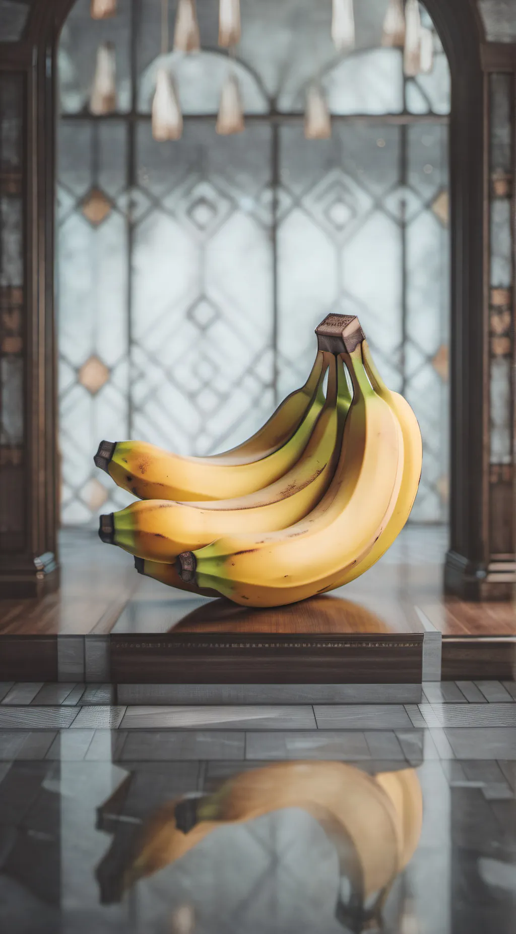 ai character: banana  background
