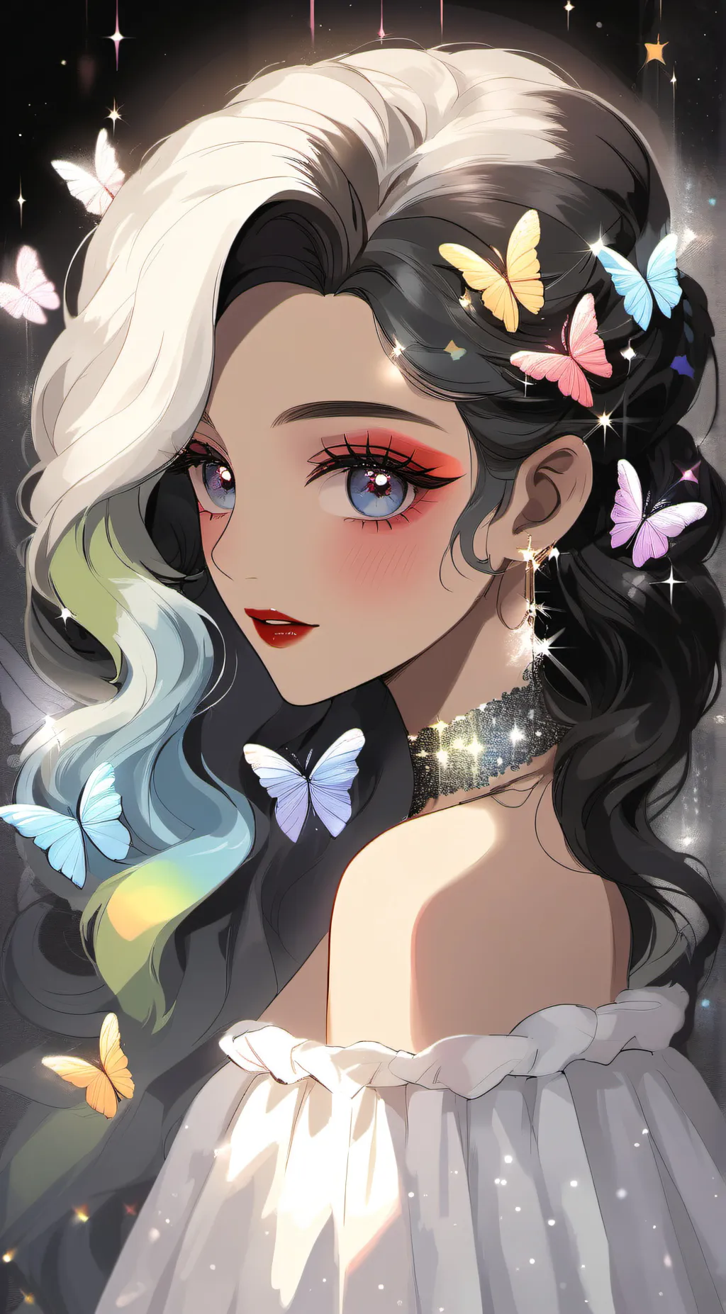 ai character: Rain background