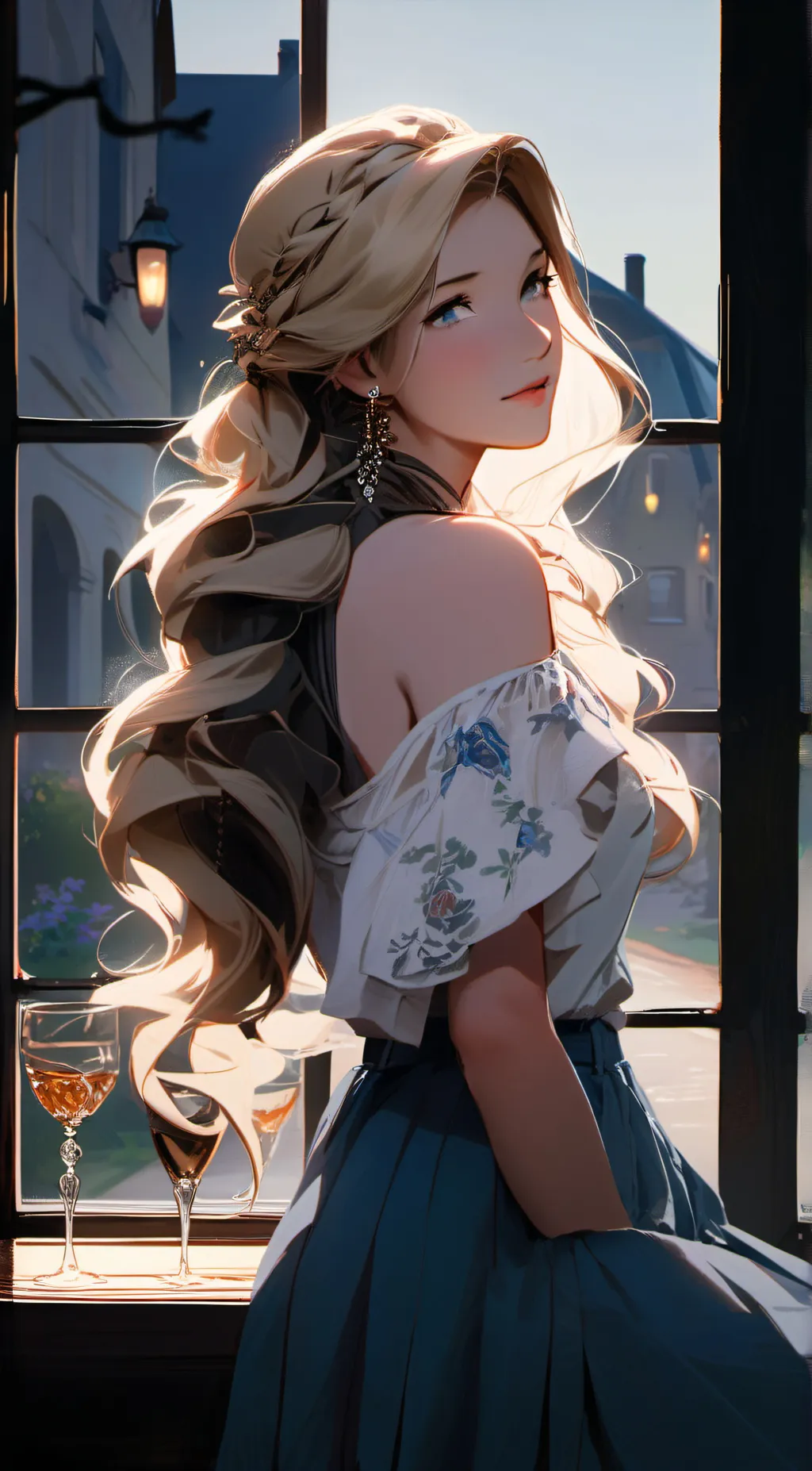 ai character: luna background