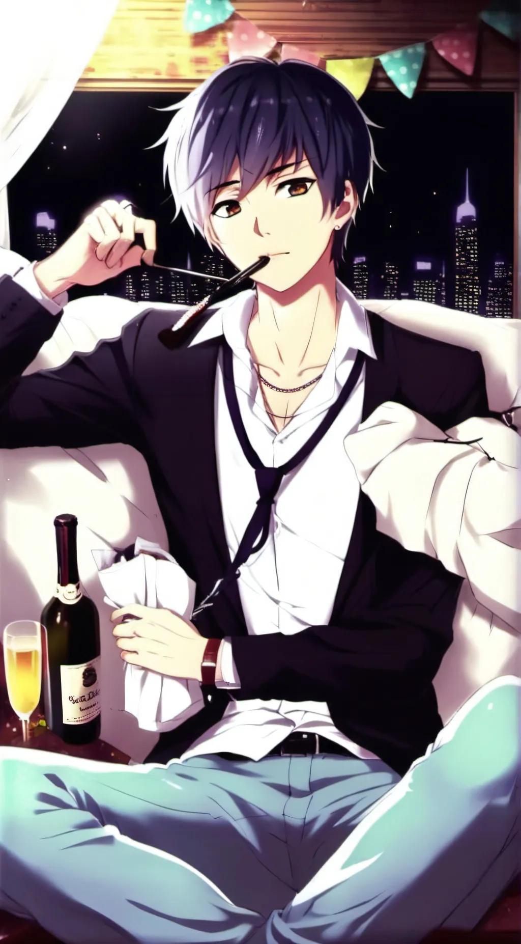 ai character: ash background