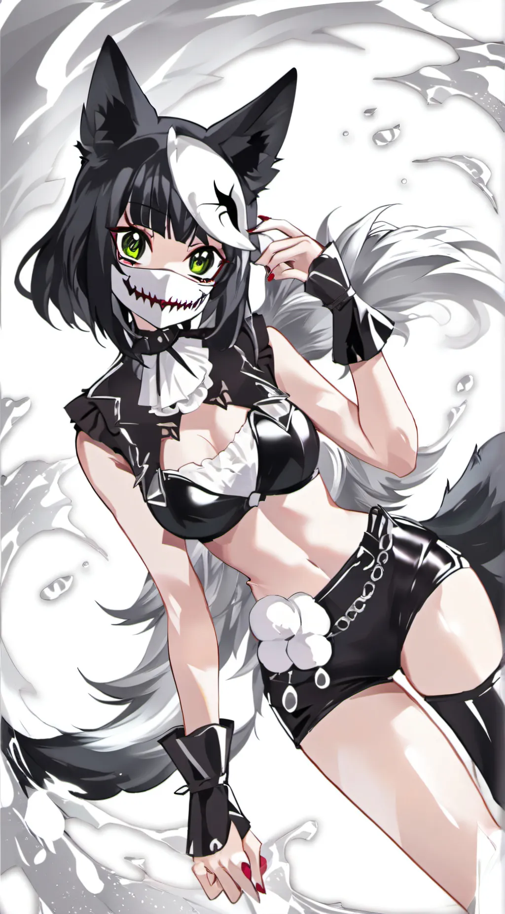 ai character: female puro  background