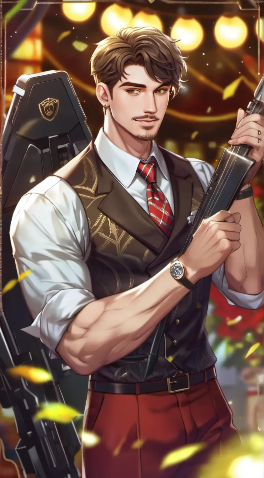 ai character: gigachad 2 background