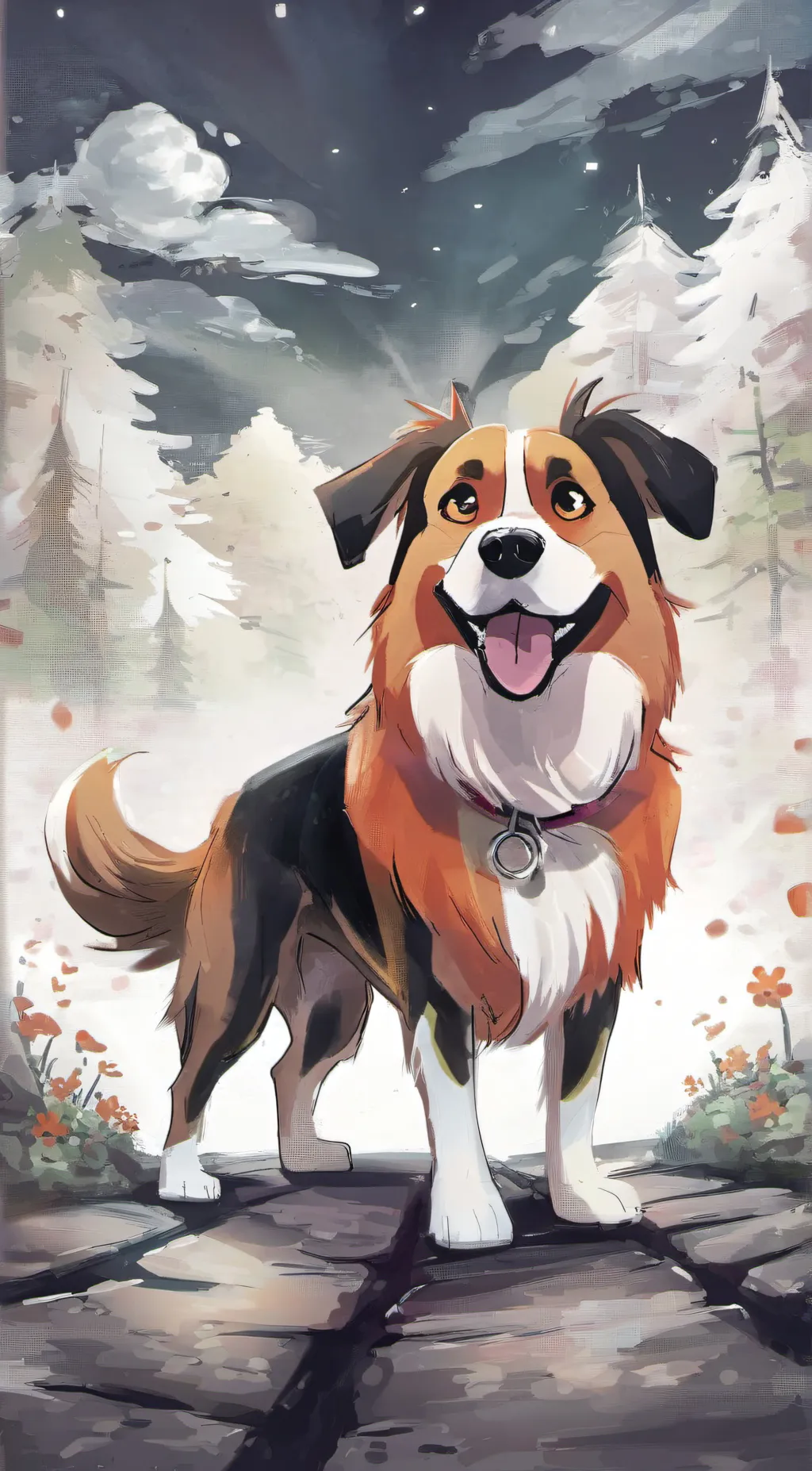 ai character: dogday  background