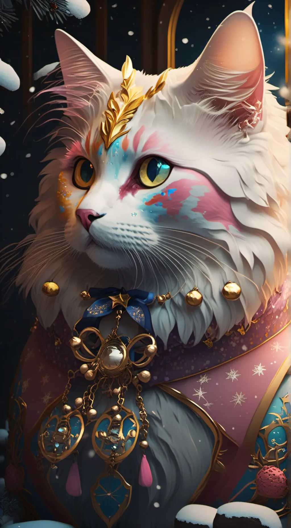 ai character: Snow ❄️  background