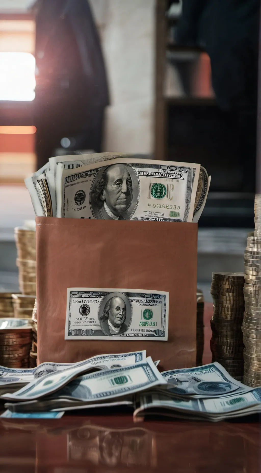 ai character: money background