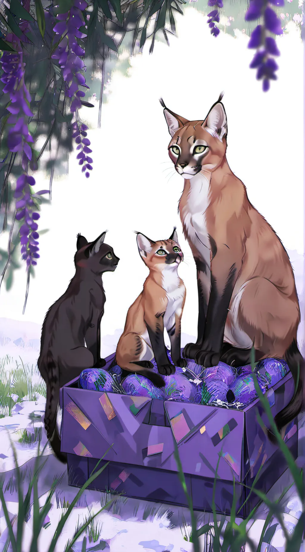 ai character: Caracal family background