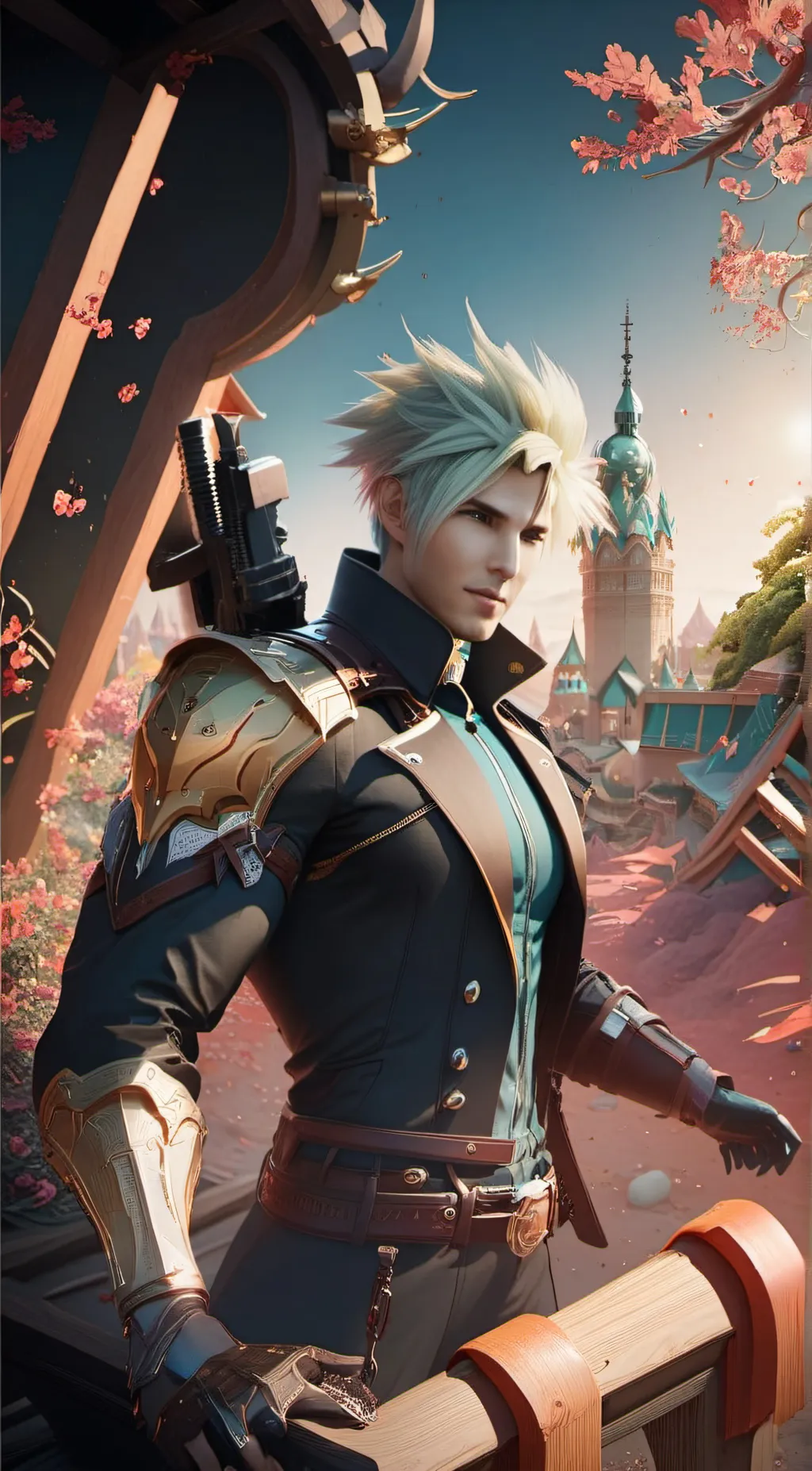 ai character: Cloud Chradh  background